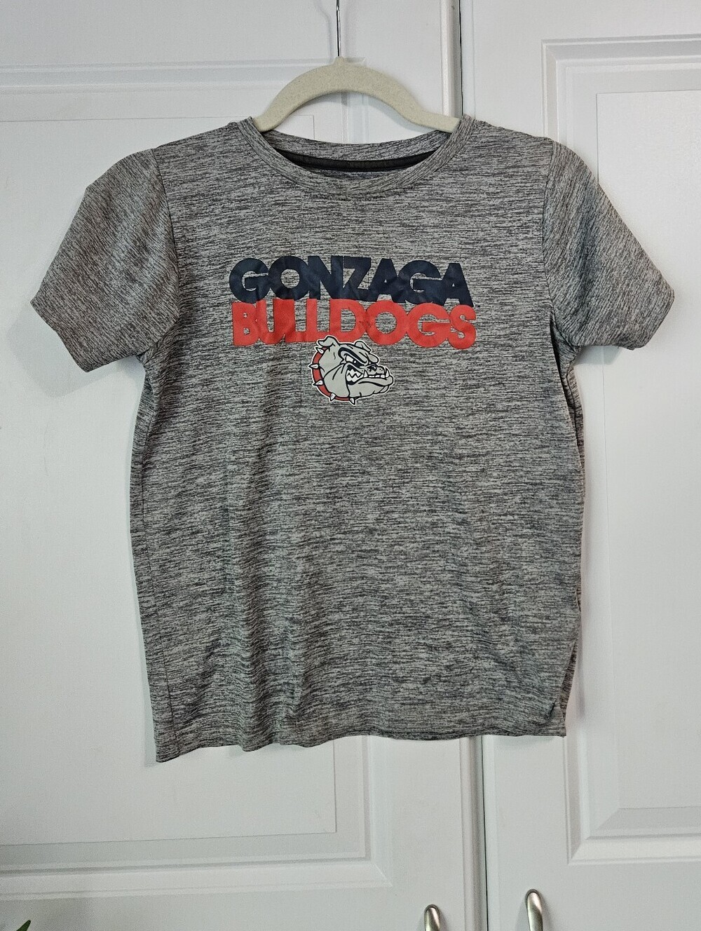 Gonzaga Bulldogs Drifit Youth Grey Short Sleeve Tee